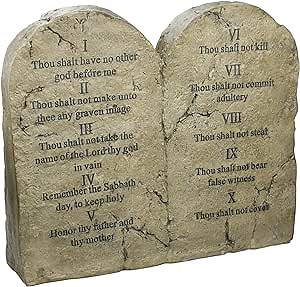 Design Toscano Ten Commandments Sculptural Tablet