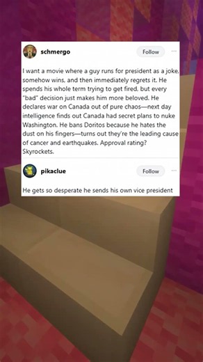Accidentally finding the perfect president 😮