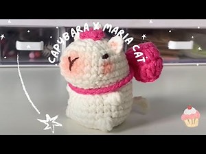 How to crochet Capybara and Marie cat | Capybara amigurumi crochet tutorial | Easy for beginners
