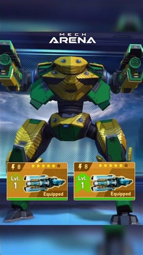 Ares + Overdriver 8 💥👆🏻| Mech Arena #mecharena #mecharenarobotshowdown #mecharenagameplay #shorts