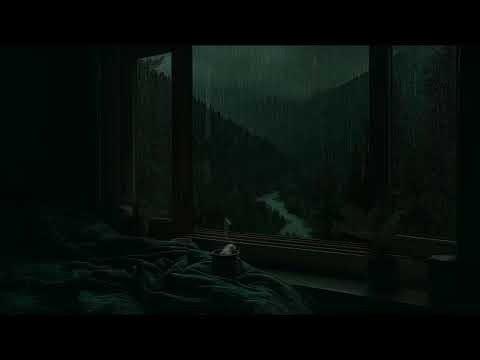 Stormy Rain on the Window 🌙 Cozy Ambience for Sleep and Quiet Nights