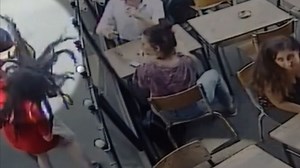 Woman punched by man she says harassed her
