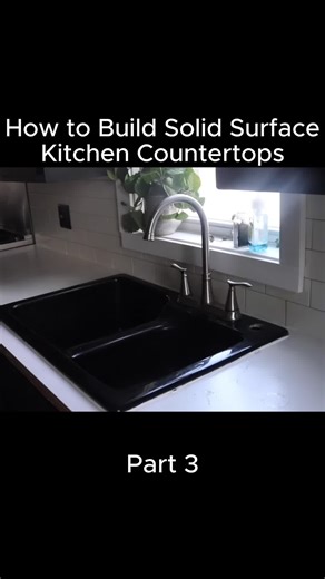 Cómo construir encimeras de cocina de superficie sólida
