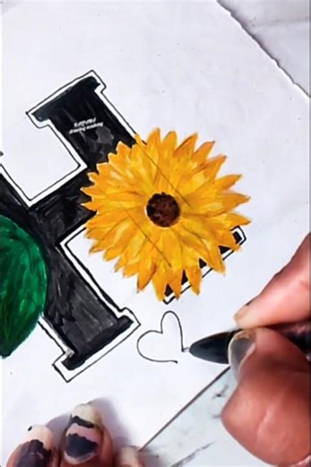LETTER DESIGN ❤️//#art #calligraphy #lettering #shorts