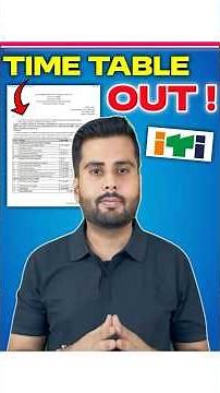 NCVT ITI Exam 2025 Time Table 🔥 | ITI 1st & 2nd Year Date Sheet Out! ✅ ITI Exam 2025 #shorts