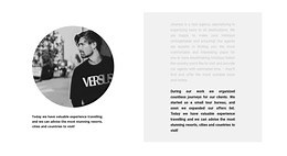 Round photo and text - CSS Template by Nicepage