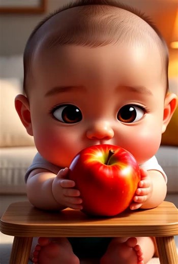 baby eating the apple 🍏#viral #trending #asmrvideo #trendingvideo #foryou