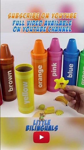 Surprise Colorful Crayons for Kids #shorts