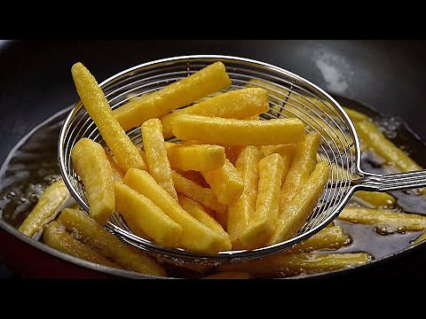 البطاطس المقلية 🍟 مقرمشة وذهبية بكل اسرارها وبالقلاية الهوائية وما نسيت سندوتشات البطاطس