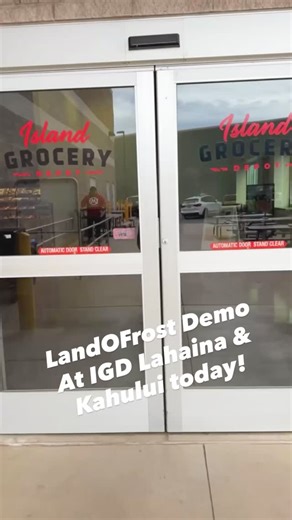 Today until 1pm we have LandOFrost sampling out some of their sliced Honey Ham served on a cracker with cheese! At both store locations Kahului and Lahaina! #supportlocalmaui #foodies #maui | Island Grocery Depot