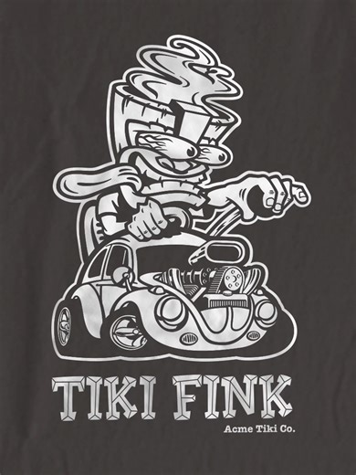 New shirt up in my web store. I've been wanting to do a tiki Rat Fink for awhile. But of course, I had to make it a VW. Click on the link in my bio to shop. #Tikitshirt #Tiki #TikiMug #TikiArtist #TikiBar #TikiMugMonday #TikiMugTuesday #TikiCulture #TikiArt #tikishirt #RatFink #ratfinkart #tikifink #TikiFinks