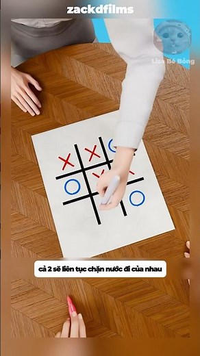 Tips for playing Tic-Tac-Toe (X O) to always win #shorts #facts