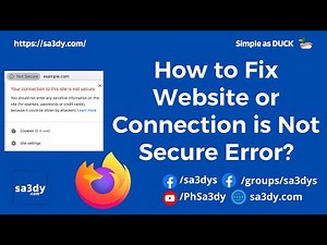 How to Fix Website or Connection is Not Secure Error in Firefox?