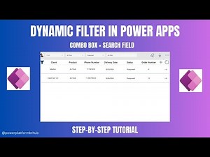 How to Create Dynamic Filter in Power Apps | Step-by-Step Tutorial