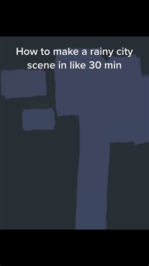 Creating a Quick Rainy City Night Background Tutorial