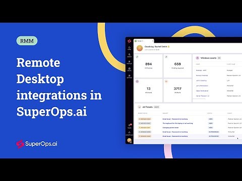 Remote desktop integrations in SuperOps.ai