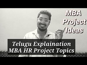 MBA HR Project Topics | MBA HR Project Ideas | Telugu | Elegant Corner