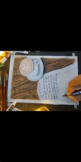 Realistic coffee cup drawing | #drawing #shorts