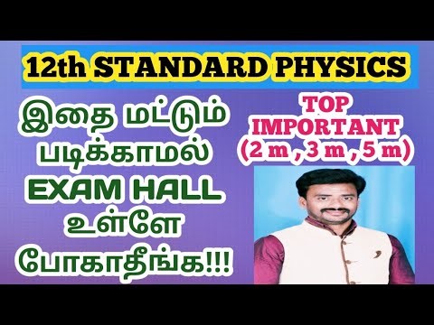 12th PHYSICS // GOLDEN (2m , 3m , 5m) // All Lessons // Master Of Physics//