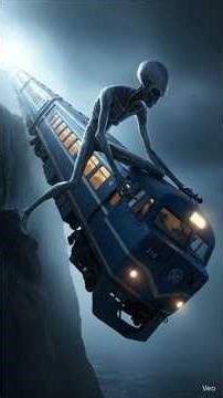 Brave Alien Saves a Falling Train | Amazing Rescue Story #shortfilm #shortvideo