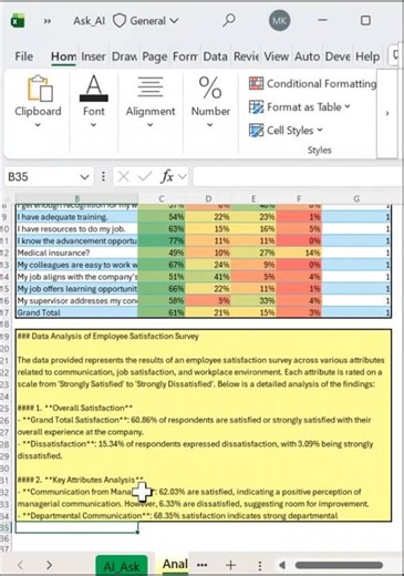 📊 ChatGPT Inside Excel – Instant Data Analysis ⚡ #excel #exceltips #exceltraining #microsoftexcel