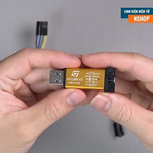 Mạch nạp STM8 STM32 ST-Link V2 được sử dụng để nạp chương trình và debug cho Vi điều khiển STM32 và STM8 của ST, mạch nạp có kích thước nhỏ gọn, chi phí thấp, độ bền cao. | Điện tử Nshop