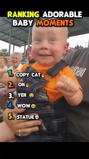 Ranking Funny Baby Reactions 👶😂 #usa #shorts #baby