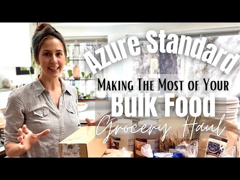AZURE STANDARD HAUL Buying Bulk Food on a BUDGET | Money Saving Bulk Food Storage Tips!!