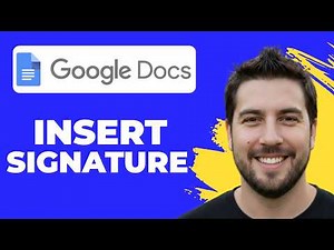 How To Insert A Signature In Google Docs (Quick Guide)