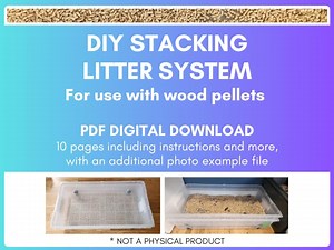 DIY Wood Pellet Litter Box Plans | Double Stacked Cat-driven System | Low Odor, Low Maintenance | Multi-cat | Digital Download - Etsy UK