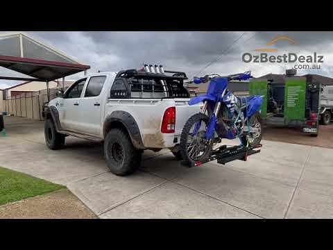 Motorcycle Motorbike DirtBike Hitch Rack Tow Bar How to Installation Demonstration