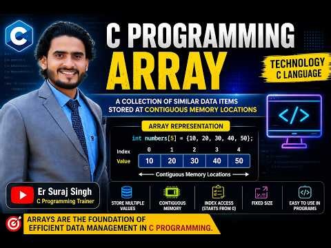 C Programming Array Tutorial in Hindi | Arrays in C Language for Beginners to Advanced