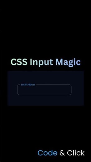 CSS Input magic #webdesign