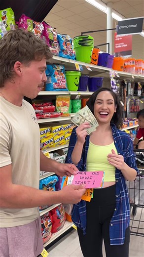 World history trivia game in public! (part 2) | Brit & Richard