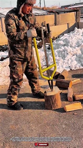Smart Manual Log Splitter Tool for Easy Firewood Prep