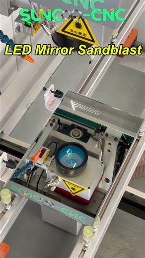 Fiber Laser Smart LED Mirror Sandblasting #manufacturer
