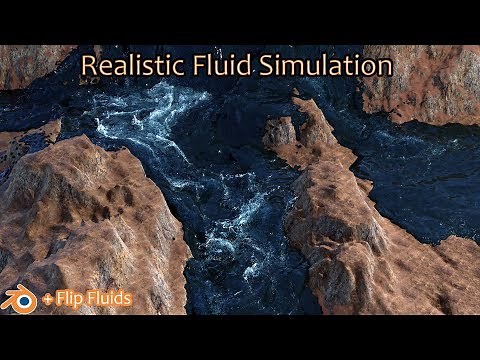 Blender Realistic Water (Flip Fluid Simulation)