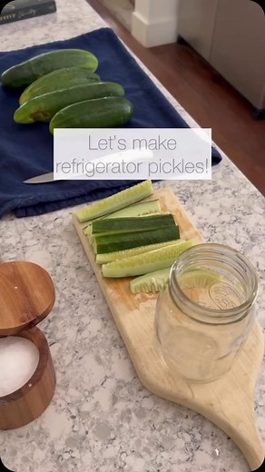 Melinda Edwards on Instagram: "Need something to do with all those garden cucumbers? Make EASY refrigerator dill pickles! This is one of my favorite ways to use up my cucumbers from the garden. They are soooo good and so simple to make. The full recipe is below! What’s your favorite way to use up all your garden cucumbers? If you love this idea, share with a garden buddy or tag them below and don’t forget to save this post! Refrigerator Cucumbers: Pickling Cucumbers 4-6 garlic cloves 4 sprigs of