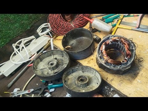 Complete Stand Fan Winding – Live Repair Tutorial 🛠️⚡”