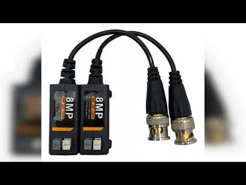 Review: Kit 6 Par Conversor Balun Passivo Engate Rápido 8mp Full Hd