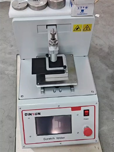 Qinsun Scratch Tester | Automatic Cross Hatch Tester 1. Product Overview The Qinsun T110 Cross-Hatch Scratch Resistance Tester evaluates the scratch resistance of material surfaces and surface coatings through controlled relative motion between a scratching stylus and the specimen surface. After testing, the instrument enables assessment of scratch appearance grading, color difference between scratched and unscratched areas, or coating detachment after adhesive tape application. The tester provi