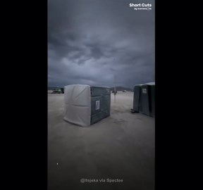 Watch massive dust storm slam Burning Man festival in Nevada