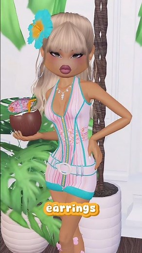 How to get the hidden hoop earrings in Dress To Impress!!! #dti #roblox #dresstoimpress