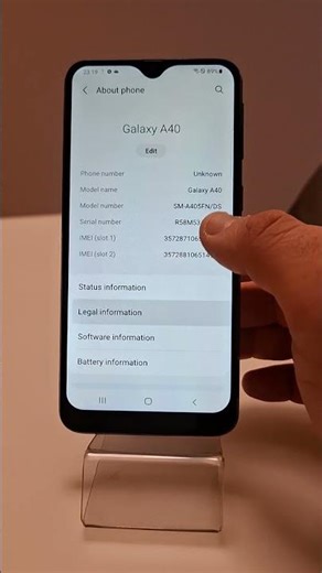 Samsung A40 Factory Reset