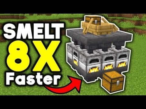 Fast 1.2+ Super Auto Smelter Tutorial in Minecraft 