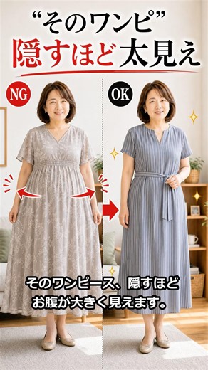 Women in their 40s and 50s: That dress is making you look bigger the more you try to hide your st...