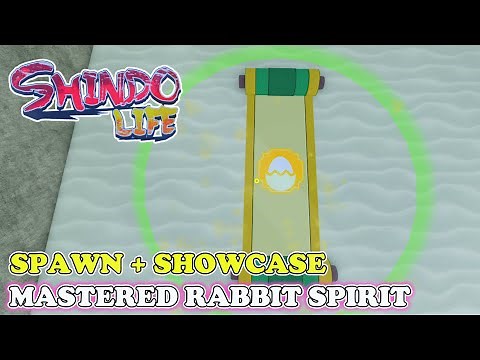 Shindo Life: *GETTING* Mastered Rabbit Spirit | SPAWN LOCATION + SHOWCASE