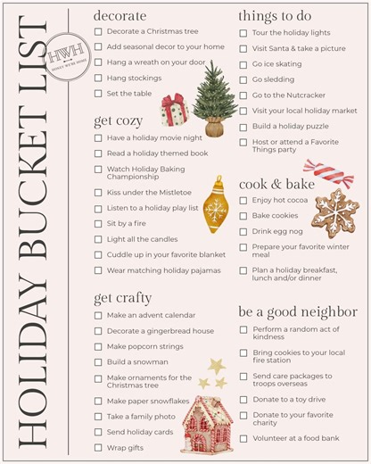 What to Do with Kids During Christmas Break | Holiday Bucket List