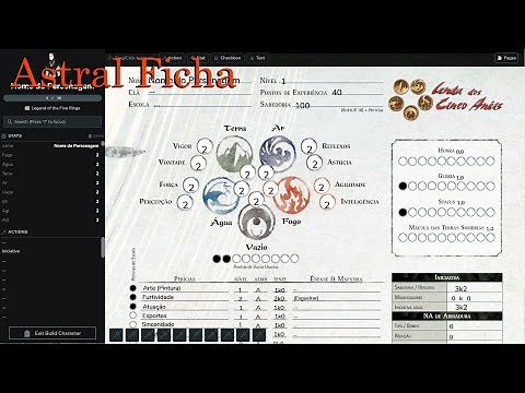 Sistema de Personagem/Ficha - Astral TableTop (Tutorial)