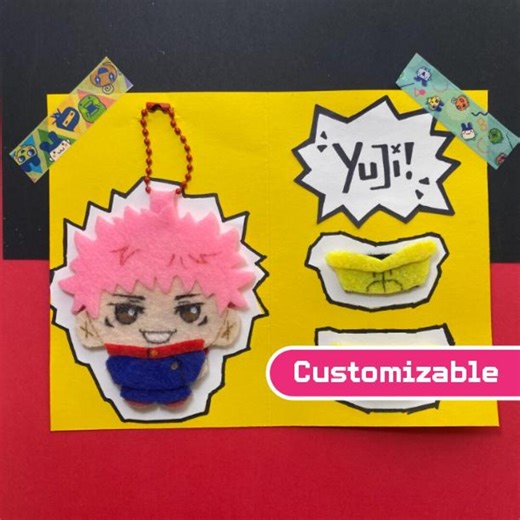 Custom Felt Dress-up Doll [keychain] - Etsy